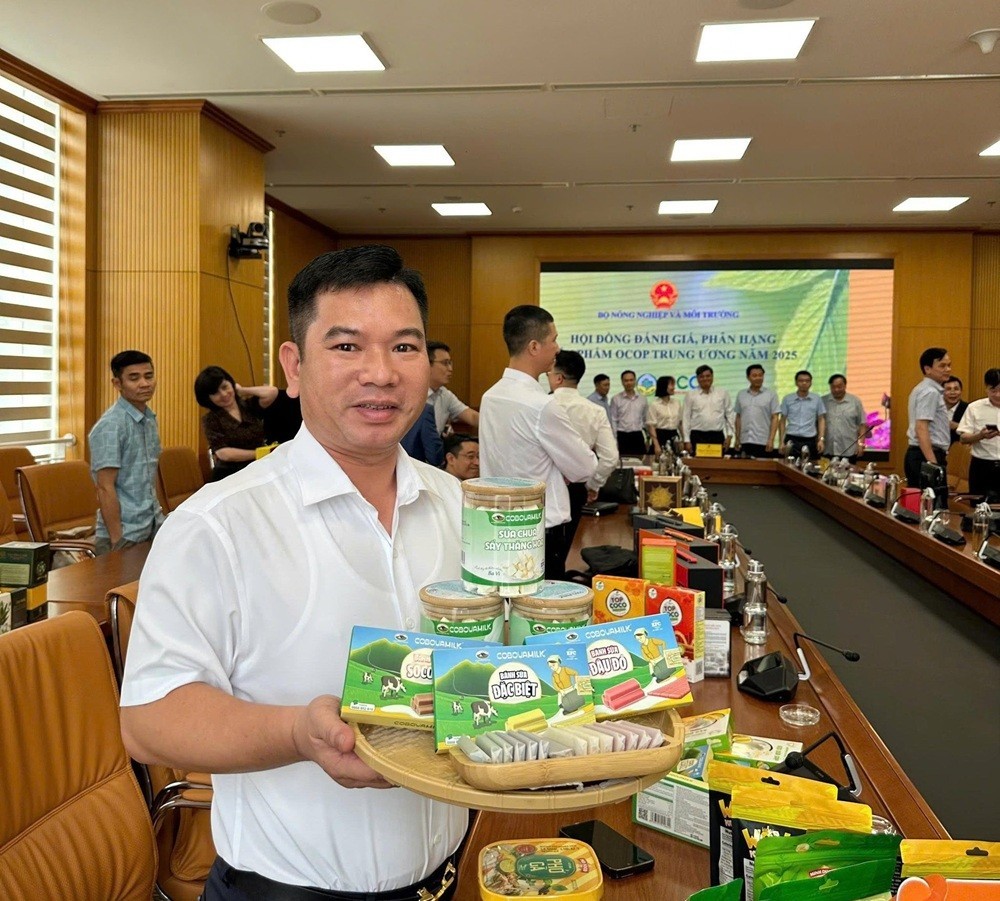 Sản phẩm COBOVAMILK của xã Suối Hai đạt OCOP 5 sao 
