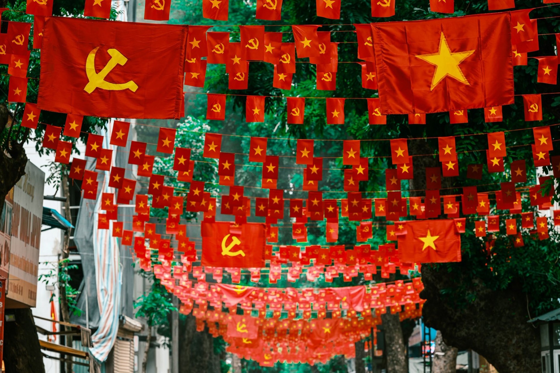 Mùa cờ bay ngang phố Mùa cờ bay ngang phố