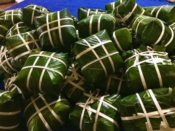 Sản phẩm bánh chưng Tranh Khúc hoàn thiện, giữ trọn hương vị truyền thống