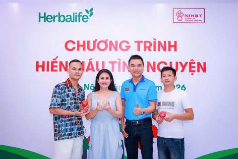 herbalife viet nam to chuc ngay hien mau tinh nguyen 2026