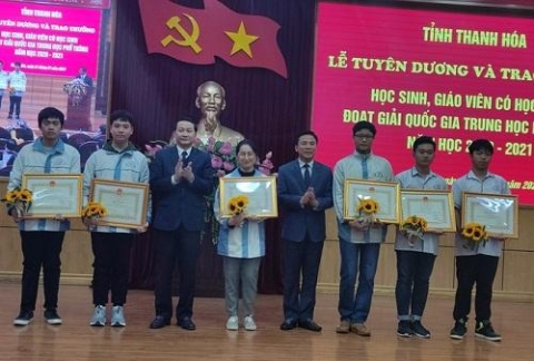 thanh hoa dung thu 5 so hoc sinh gioi quoc gia thpt