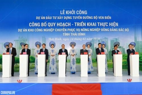 thu tuong du le khoi cong khanh thanh mot so du an lon tai thai binh