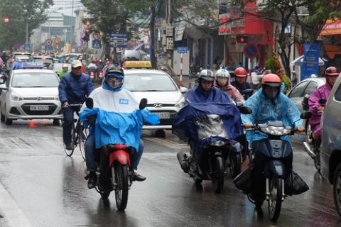 Thời tiết ngày 24/2: Ảnh hưởng không khí lạnh, Bắc Bộ chuyển mưa rét