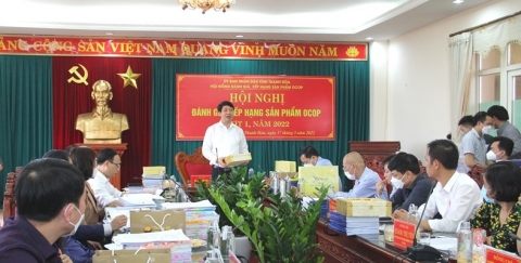 thanh hoa danh gia xep hang san pham ocop tinh dot 1 nam 2022