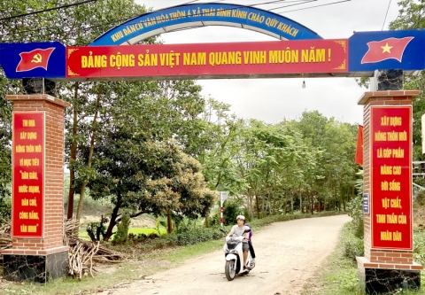 thon 6 thai binh nong thon moi kieu mau