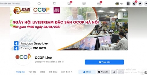ha noi chinh thuc ra mat kenh livestream truc tuyen san pham ocop