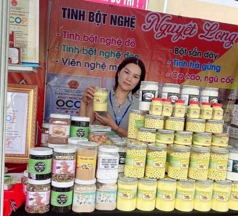 san pham tinh bot nghe nguyet long dat ocop 3 sao