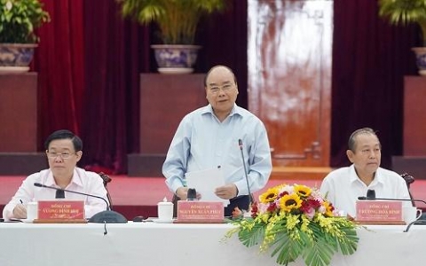 thu tuong lam viec voi cac dia phuong dbscl chuan bi cho dh xiii