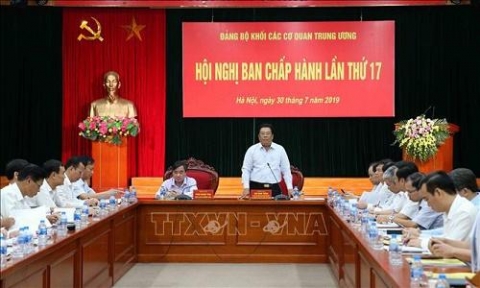hoi nghi lan thu 17 cua dang uy khoi cac co quan trung uong