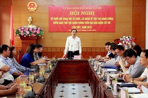 quan tay ho ha noi cong tac cai cach hanh chinh co nhieu chuyen bien tich cuc