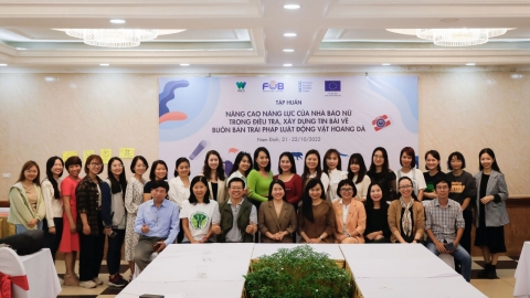 tang cuong vai tro cua nha bao nu trong bao chi dieu tra ve bao ve dong vat hoang da