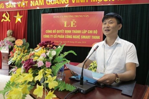 quan nam tu liem ha noi cong ty co phan cong nghe smart think thanh lap chi bo dang