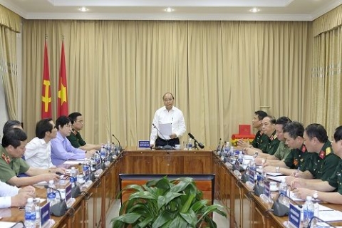 thu tuong lam viec voi ban quan ly lang chu tich ho chi minh