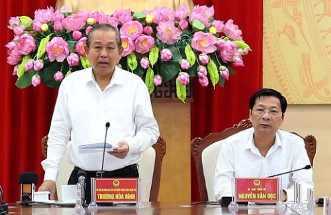 pho thu tuong thuong truc chinh phu lam viec tai quang ninh