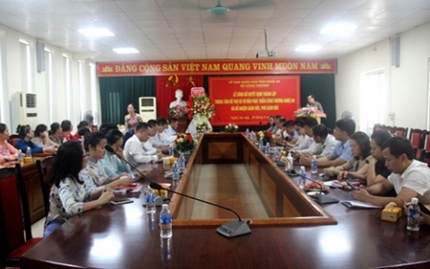 thanh lap trung tam ho tro va tu van phat trien cong thuong nghe an