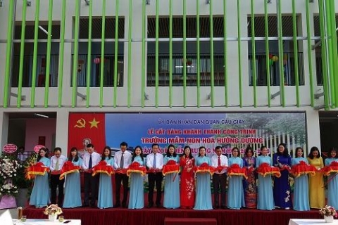 quan cau giay ha noi cat bang khanh thanh va khoi cong xay dung cac cong trinh chao mung ky niem 75 nam ngay cach mang thang tam va quoc khanh nuoc cong hoa xa hoi chu nghia viet nam