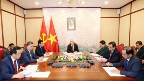 tong bi thu chu tich nuoc nguyen phu trong dien dam voi tong bi thu chu tich nuoc trung quoc tap can binh