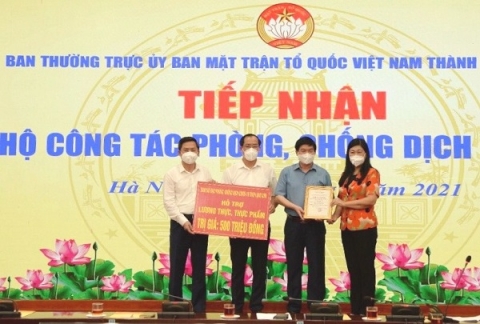 ha noi tiep nhan nhieu nhu yeu pham ung ho phong chong dich covid 19