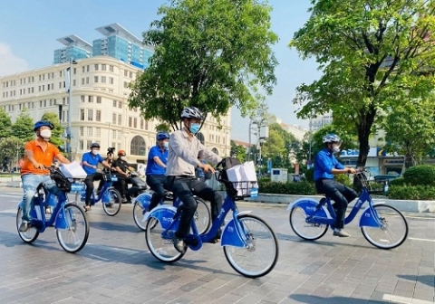 nghien cuu thi diem lan duong danh cho xe dap tren dia ban tp ha noi