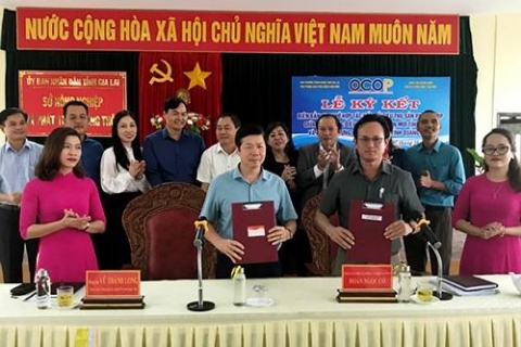 quang ninh va gia lai ky ket hop tac tieu thu san pham ocop
