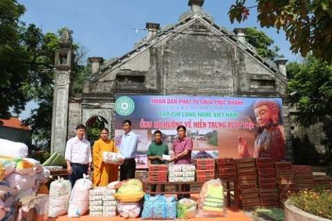 tap chi lang nghe viet nam cung chua phuc khanh ung ho dong bao mien trung