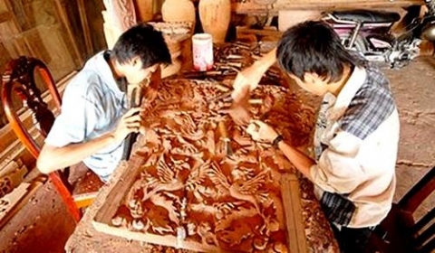 an giang nghe cham khac go o cho moi dang phat trien