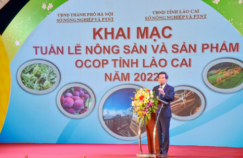 khai mac tuan le nong san an toan va san pham ocop cua lao cai nam 2022 tai thanh pho ha noi