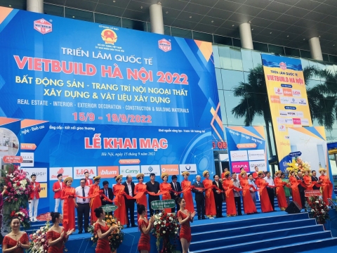 Triển lãm Quốc tế VIETBUILD Hà Nội 2022 quy tụ gần 1.000 gian hàng tham gia