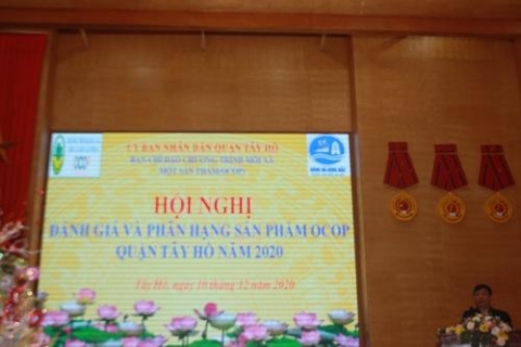 danh gia phan hang san pham ocop 4 quan huyen tay ho long bien ba dinh ung hoa