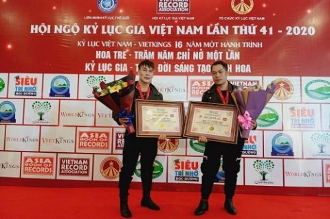 hai nghe nhan to he xuan tung xuan tung xac lap ky luc quoc gia tai su kien hoi ngo ky luc gia viet nam lan thu 41