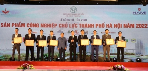 Hà Nội: Tổ chức Lễ công bố, tôn vinh 33 sản phẩm công nghiệp chủ lực năm 2022