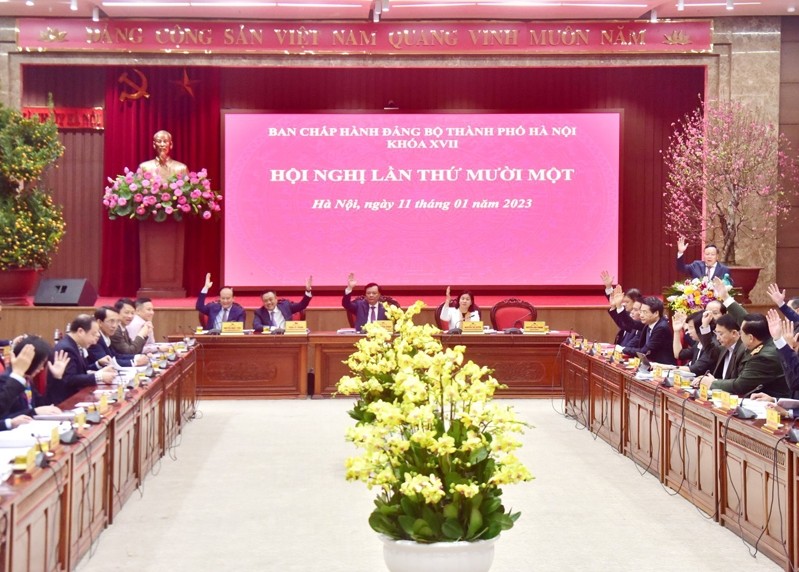 Ban Chấp hành Đảng bộ thành phố Hà Nội khóa XVII Khai mạc Hội nghị lần thứ 12