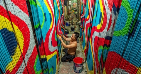 Làng nghề mành trúc Tân Thông Hội