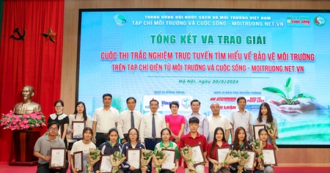 Tổng kết và trao giải Cuộc thi trắc nghiệm trực tuyến Tìm hiểu về bảo vệ môi trường trên Tạp chí điện tử Môi trường và Cuộc sống