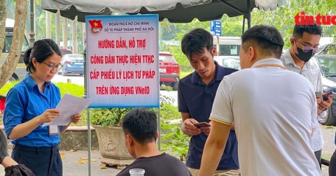 Đề xuất cấp Phiếu Lý lịch tư pháp qua VNeID trên toàn quốc từ ngày 1-7
