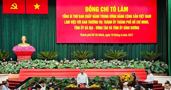 Tổng Bí thư Tô Lâm làm việc với TP Hồ Chí Minh, Bà Rịa - Vũng Tàu và Bình Dương