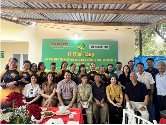 Xây nhà tình nghĩa cho nữ công nhân vệ sinh môi trường tỉnh Hưng Yên