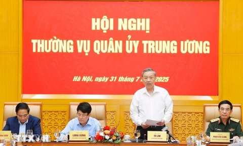 Tổng Bí thư Tô Lâm chủ trì Hội nghị Thường vụ Quân ủy Trung ương