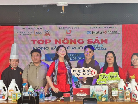 livestream dua dac san ocop thai nguyen ve pho