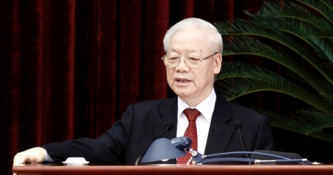 toan van phat bieu be mac hoi nghi trung uong 8 cua tong bi thu nguyen phu trong