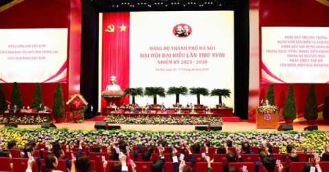 Đại hội lần thứ XVIII Đảng bộ thành phố Hà Nội thành công: Khởi đầu tốt đẹp cho hành trình kiến tạo tương lai giàu mạnh