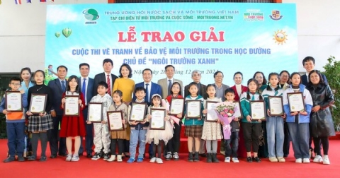 Ấn tượng Lễ trao giải Cuộc thi vẽ tranh về Bảo vệ môi trường trong học đường với chủ đề “Ngôi trường xanh”