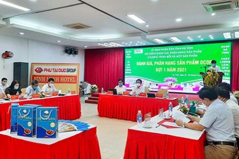 ha tinh danh gia phan hang 31 san pham ocop