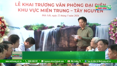 hoi nuoc va moi truong viet nam to chuc le khai truong van phong dai dien kv mien trung tay nguyen